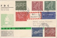 Olimpiada Rzym 1960 - FDC Niemcy