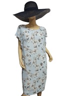 SOLAR SUKIENKA kwiaty falbany 38/40