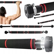 DRĄŻEK DO PODCIĄGANIA ĆWICZEŃ ROZPOROWY SOLIDNY REGULOWANY NA ŚCIANĘ DRZWI