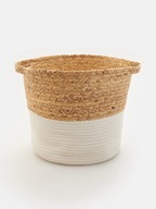 SINSAY DUŻY PIĘKNY KOSZ DO PRZECHOWYWANIA PLECIONY BOHO