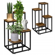 STOJAK KWIETNIK METALOWY REGAŁ STOJĄCY PÓŁKA NA DONICZKI ROŚLINY KWIATY