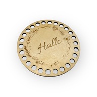 Baza drewniana 10cm podkładka na kubek decoupage szydełko