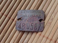 tabliczka numerowana -Czarnków Gm Lubasz