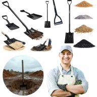 ŁOPATA PIASKOWA 115CM METALOWY TRZONEK SCHMITH, DO OGRODU, PIASKU I BUDOWY