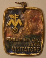FIERA DI MILANO 1963 - VISITATORE - BERTONI - MILANO, ITALY - WŁOCHY