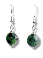 ZOO1 Kolczyki kamienie ZOISYT z RUBINEM