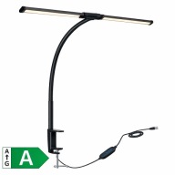 LAMPKA BIURKOWA LED DO CZYTANIA NAUKI PRACY KLIPS USB REGULOWANA 3 BARWY