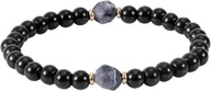 Bransoletka z Czarnego Turmalinu Obsydianu, Regulowana Czarny Onyks Bransol