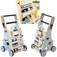 JEŹDZIK PCHACZ DREWNIANY EDUKACYJNY DLA CHŁOPCA DLA DZIEWCZYNKI TABLICA