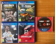 Call of Duty: WWII + Drive Club + Fifa 18 + Rocket League + Nba 2k20