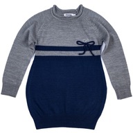 TUNIKA DZIEWCZĘCA CIEPŁY SWETEREK DLA DZIEWCZYNKI Długi rękaw 98 cm 3+