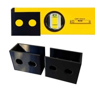 Uchwyt Naścienny do Poziomicy Stojak na Poziomicę Czarny