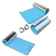 KARIMATA BE-ACTIVE NIEBIESKA TERMICZNA 180X50 CM 1 CM Z WARSTWĄ ALUMINIUM