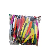 Piórka dekoracyjne mix kolorów ok 250szt