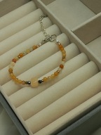 BRANSOLETKA Z KAMIENI NATYRALNYCH Jadeit Cytryn Hematyt