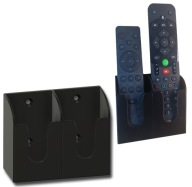 Uniwersalny Podwójny Uchwyt Wieszak Na Ścianę Na Pilot Czarny Szary Biały