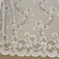 Firana żakardowa, biała, wys. 185 cm, F4