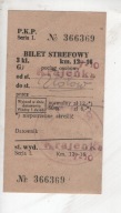 Bilet PKP, Krajenka do Złotów, 1946r., -15
