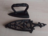 Stare żelazko do kołnierzyków.