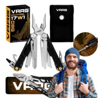 MULTITOOL 17W1 STAL NIERDZEWNA ZESTAW NARZĘDZI WIELOFUNKCYJNYCH SURVIVAL