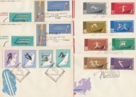 Koperty FDC o tematyce sportowej z okresu PRL