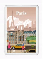 PARIS PARYŻ FRANCJA magnes pamiątkowy na lodówkę akrylowy