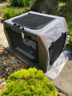 Składany transporter / klatka kennelowa dla psów i kotów aluminiowa rama, L