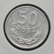 *P[0210] POLSKA 50 groszy 1977 Polska Rzeczpospolita Ludowa Orzeł heraldyka