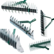 AERATOR WERTYKULATOR RĘCZNY OGRODOWY DO TRAWY TRAWNIKA OGRODU GRABIE