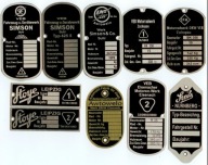 Tabliczka znamionowa AWO TURIST SPORT 425 Simson Awtowelo