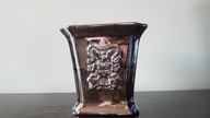 Ceramiczna Doniczka w kolorze srebra art design
