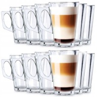 12x Szklanki DO KAWY LATTE HERBATY napojów ciepłych zimnych zestaw szklanek