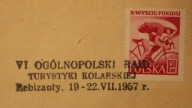 Rebizanty, 19 - 22.VII. 1957 r - VI OGÓLNOPOLSKI RAJD TURYSTYKI KOLARSKIEJ