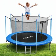 TRAMPOLINA DLA DZIECI OGRODOWA DUŻA DOROSŁYCH 374CM 12FT 150KG BEZPIECZNA
