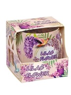 Świeca dekoracyjna parafinowa LILAC flower Adpal bez 20 h produkt polski