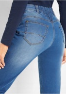 Tanio !_NOWE extra WYSZCZUPLAJĄCE jeansy_WYSOKI STAN_BAWEŁNA+spandex 50/52