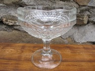 Stara Szklana Cukierniczka/Pucharek_KWIATKI_ HSG ZĄBKOWICE PRL