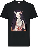Koszulka Męska Bawełniana Z Nadrukiem Demon Slayer Anime T-Shirt