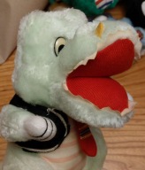 Zielony dinozaur maskotka duża