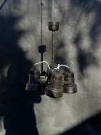 LAMPA 4 RAMIENNA PLASTIKOWA CZARNA PRL POLAM PIŁA ŻYRANDOL