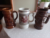 KUFEL kufle porcelanowe kamionkowe ceramiczne 3SZT