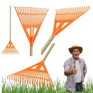 GRABIE OGRODOWE GRABKI DO LIŚCI TRAWY OGRODU WACHLARZOWE PLASTIKOWE LEKKIE