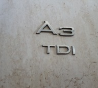 ZNACZEK EMBLEMAT KLAPY TYŁ AUDI A3 TDI ORY