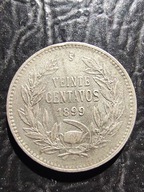 20 centavo 1899 rok Chile - srebro
