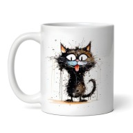 Kubek z kotem, wesoły kot 330ml