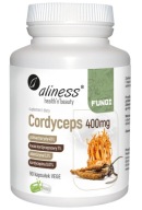 Aliness Cordyceps Sinensis 400 mg 90 kapsułek VEGE ekstrakt standaryzowany