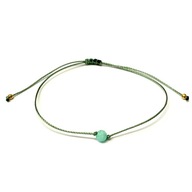Bransoletka nitka kamienie naturalne Chryzopraz