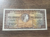 Bermudy - 5 szylingów - 1957 - rzadki