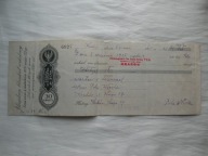 KRAKÓW POLSKO-ANGIELSKIE TOW. HANDLU HERBATĄ TEA SP. z O.O. WEKSEL 1935 r.