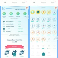 Pokemon GO konto Level 57, 44x Legendary, 35x IV100, 12x Shiny, 7x Mythical